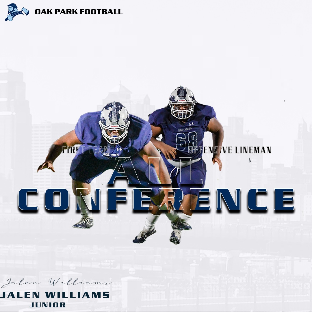 Congratulations ‘25 Jalen Williams (@JalenWilliamsj) for earning 1st Team Offense - OL & HM Defense - DL for the GKCS-Red Conference #ForTheFamily Loves Contact / Passion for the Game #68 6’1” 295lbs OL/DL hudl.com/profile/130035… @Northmen_OPHS @Northmen_CVAL @NorthmenNews…
