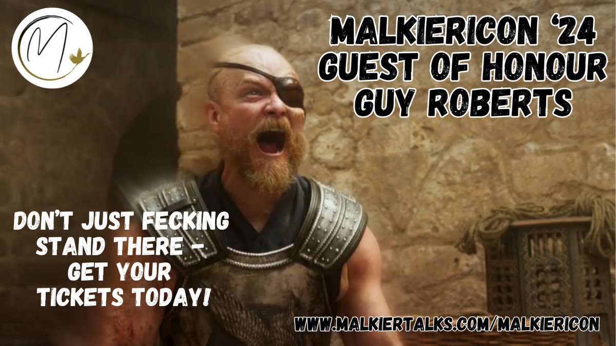 MalkieriCon is thrilled to announce our Guest of Honour for our 2024 convention in Prague - Guy Roberts! Make sure to come & join @robertsguy in Prague by getting your tickets today - malkiertalks.com/malkiericon