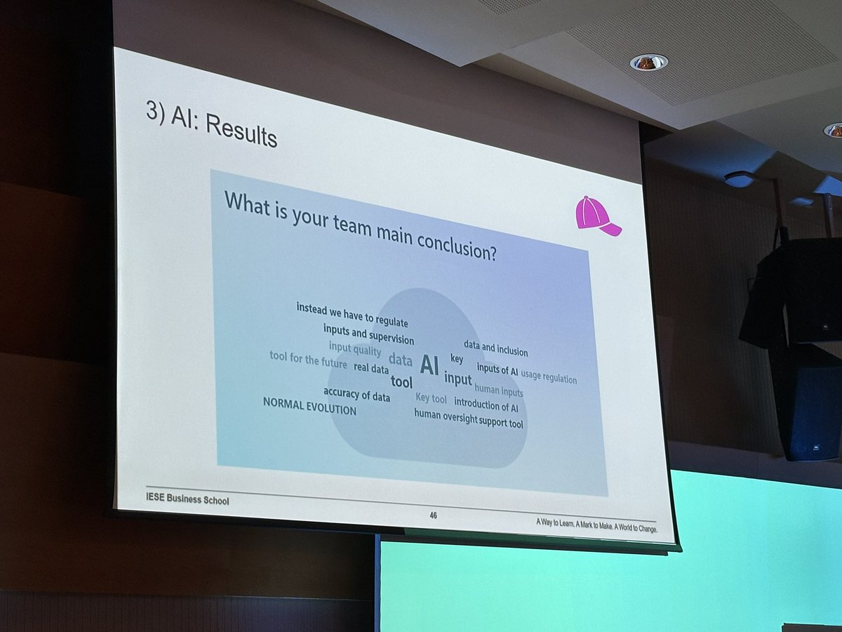CruzLopezAndres's tweet photo. Active Learning at #IESEGAR: #AI and the next phase of digitalisation 

How can organisations maximize the benefits of #AI while minimising potential negative impacts? 

“Don’t use AI just to do what you do, do new things.

Elevated Entrepreneurship.
@iesebschool #IESEbarcelona https://t.co/GdcypNdIOF