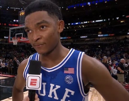 DukeBlueCentral's tweet photo. Who else sees it?!? 

Caleb Foster out here looking and ballin like Chris Smoove (real ones know who that is)

#chrissmoove #splaaaaash https://t.co/wYi6aRxNpy