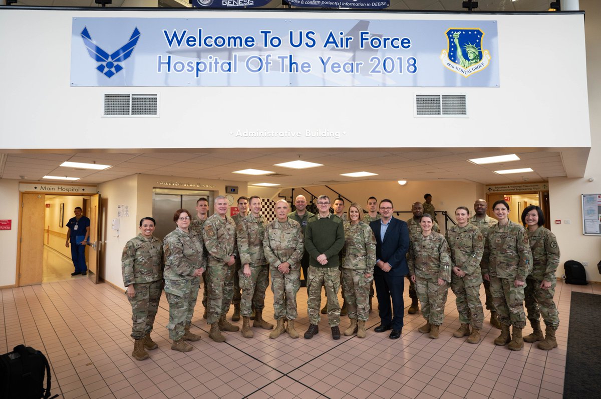 Lt. Gen. Robert Miller, USAF Surgeon General, visited the 48th MDG, Nov. 14. During his visit, he discussed prioritizing training, maximizing availability, and visited his UK counterpart to discuss global partnerships in international medicine. @USAFMedicine @HQUSAFEAFAF