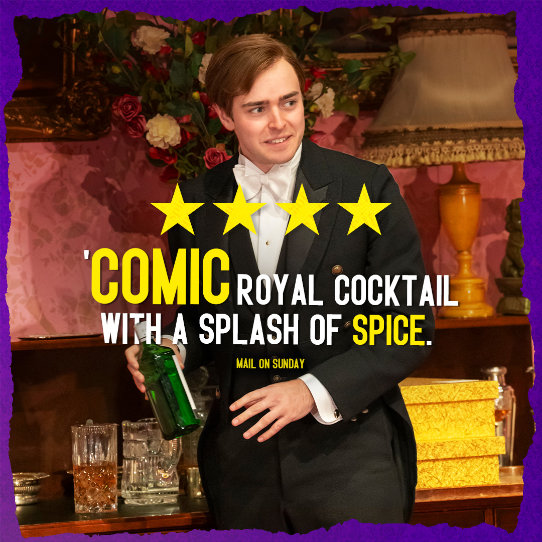 ⭐️⭐️⭐️⭐️ ‘Comic royal cocktail’ 🍸 #MailOnSunday #BackstairsBillyPlay