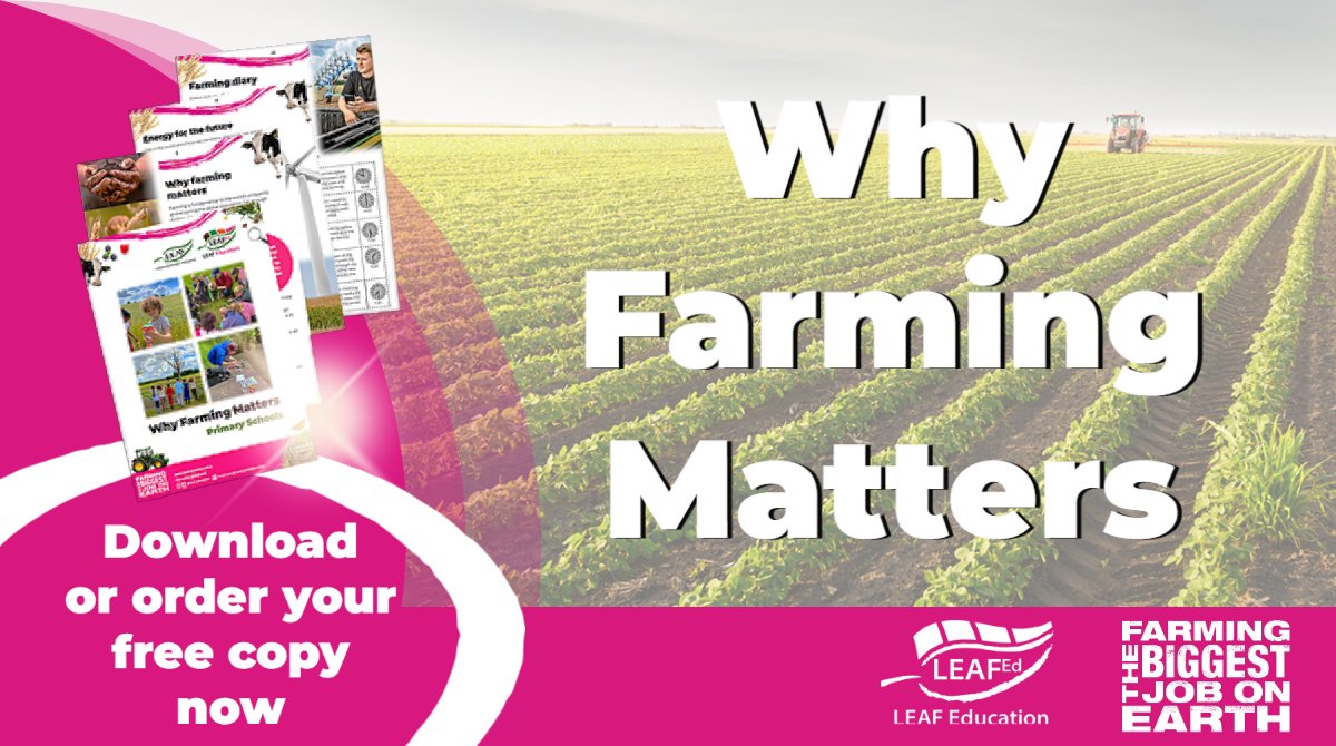 Calling all Primary school teachers!📣
With the global population increasing and food security, climate change &amp; energy security a global concern, the biggest job on earth…has become a lot bigger!🌾
Check out our newest resources - Why Farming Matters!👏👇countrysideclassroom.org.uk/whyfarmingmatt…
