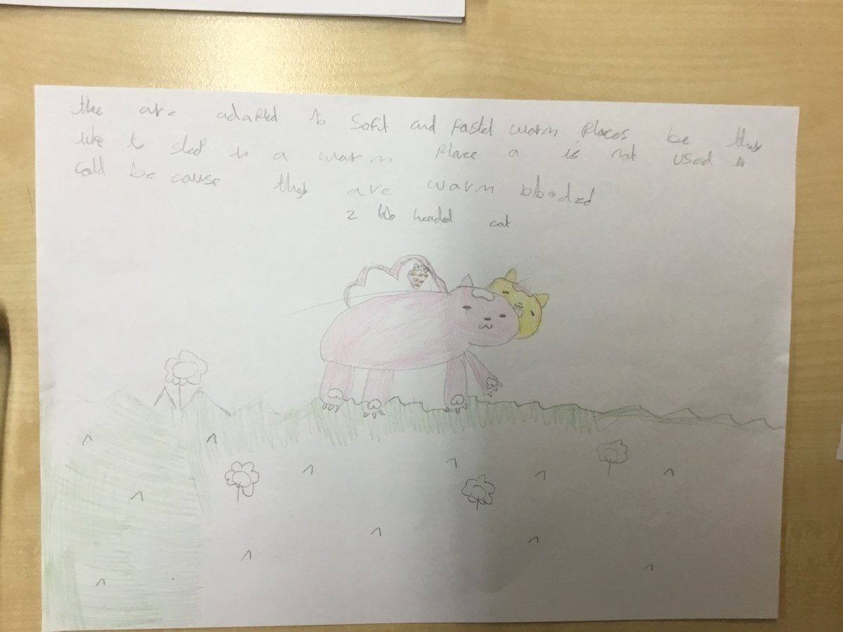 woodlandswirral's tweet photo. Year 4 enjoyed creating their own living things in science today with the help of @STEMLiveLessons. We were able to explain how are creatures had adapted to their environment! 🌊🏜️⛰️🌲Here are a few of our creatures…. #STEMLive https://t.co/aAD0QrQJ0W