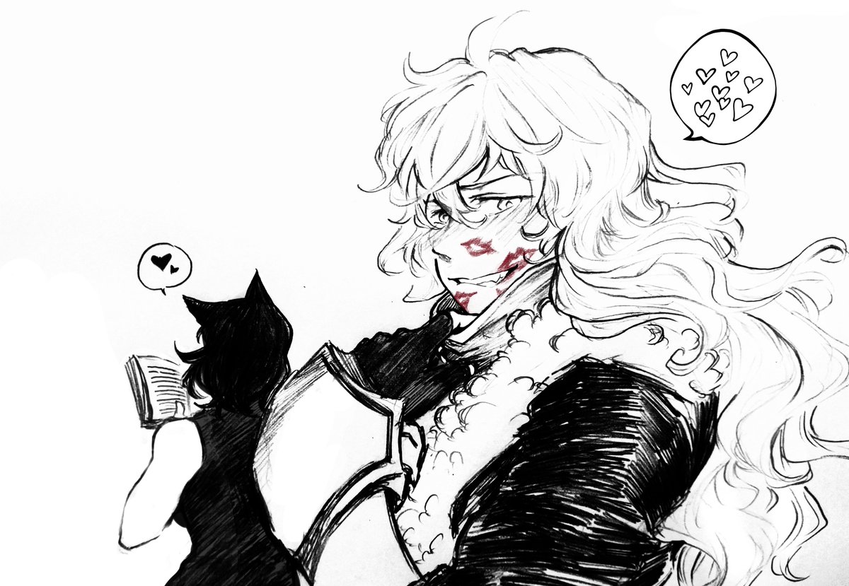 New bandana wearin style eh, Yang? 😏 #YangXiaoLong #BlakeBelladonna