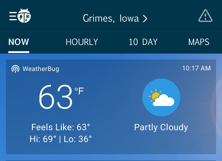 llmcmann's tweet photo. @FedExHelp so, 63° and partly cloudy is severe enough to cause a delivery delay due to weather?  I just want to know what the actual reason for the delay is since your phone reps swear it’s terrible weather here. https://t.co/R9V2nF30kT
