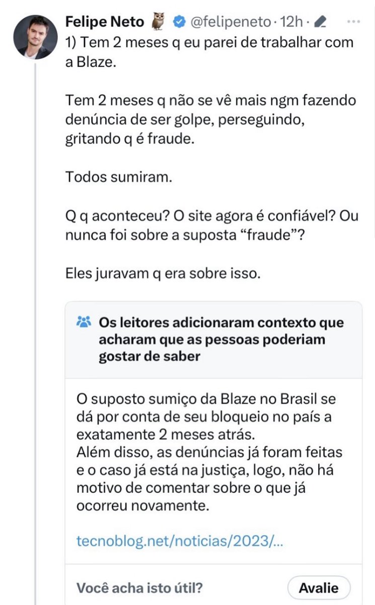 o_rafael_dutra's tweet photo. O x/twitter é um exemplo de empresa que combate o Fake News! https://t.co/o7vpUJxrg9