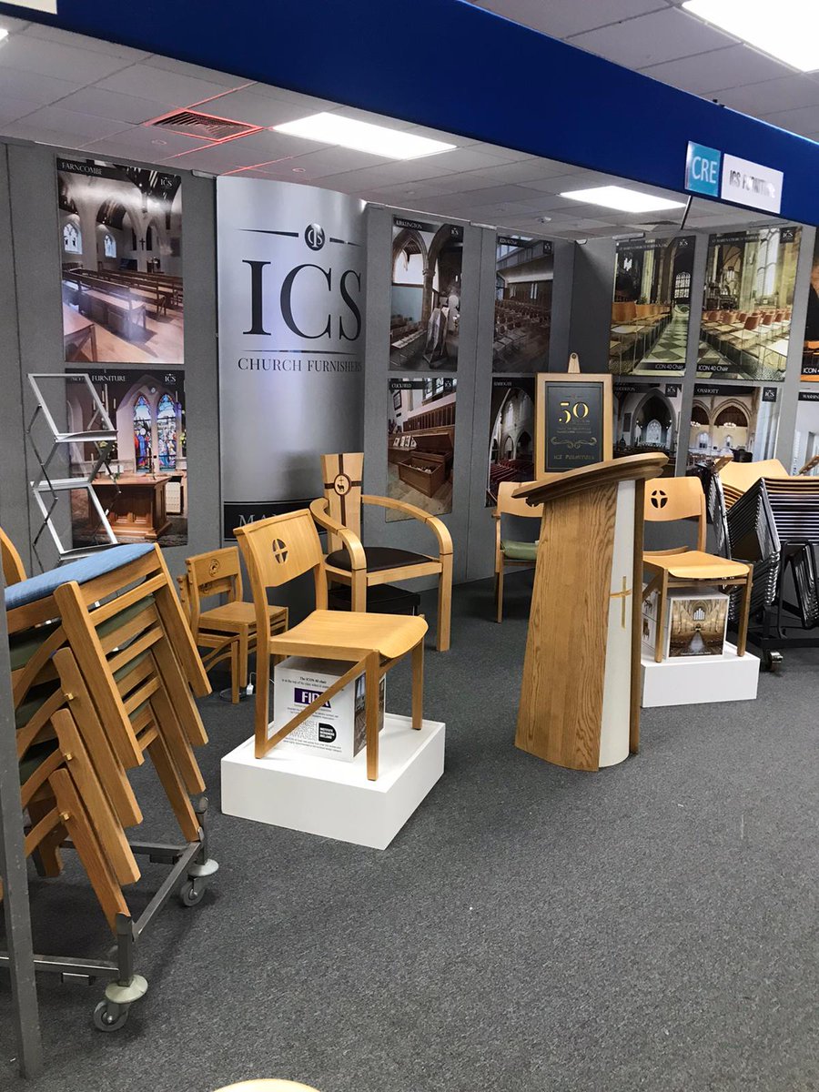 ICS_Furniture's tweet photo. ICS Exhibit in the UK&amp;US
After a hectic two weeks we are back on home soil! We were delighted to have had the opportunity to exhibit once again at CRE Birmingham 
For the first time we also exhibited at the  Cathedral of St. John the Divine, NYC at their recent convention. https://t.co/PhTiloOiJt