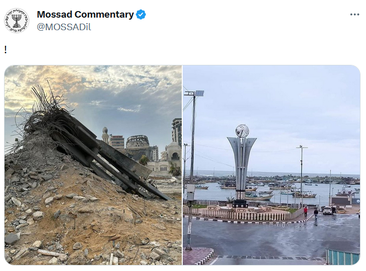 En 2010, une «flottille de la liberté» amène de l'aide humanitaire à Gaza, sous blocus. Alors que le bateau est dans les eaux internationales, Israël attaque et tue 9 militants à bord.

Un monument avec un globe est érigé pour les victimes. Il a été détruit. Ces gens s'en vantent
