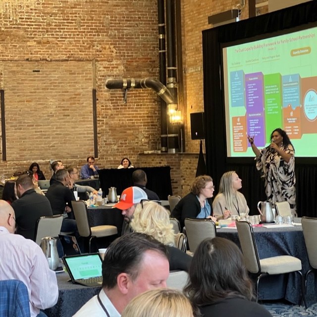 HarvardPG's tweet photo. #DrShadaeHarris leading an interactive session on how to create strong systems of engagement that build meaningful and trusting relationship with students and reduce chronic absenteeism.

#PGConvening23 @HarvardPG https://t.co/LjYIcsWf2Q