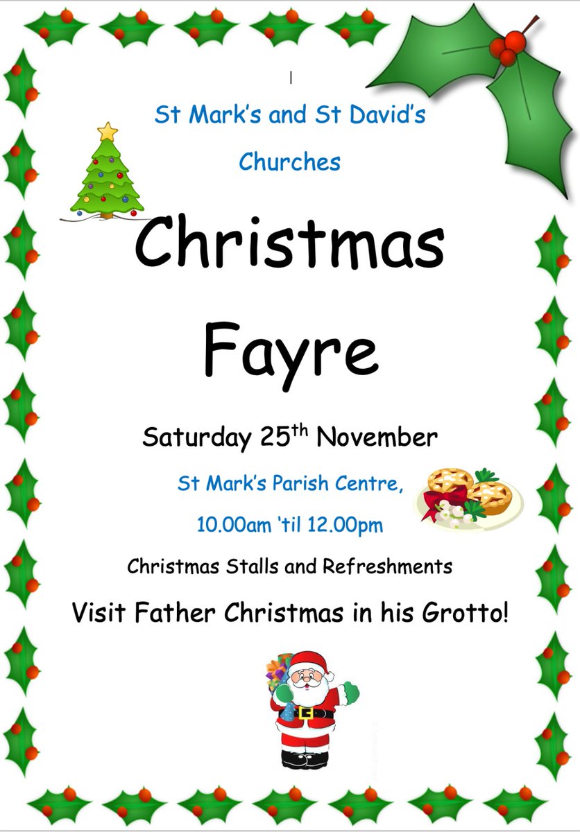 QuayParish's tweet photo. Come and grab some bargains at our annual Christmas Fayre! Nov 25th in the Parish Centre #Christmas #hohoho https://t.co/zrZ46QfX7D