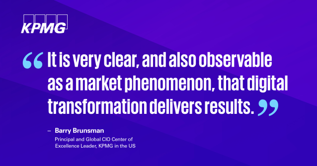 For most sectors, organizations have developed their digital transformation capabilities and returns are following, driving ongoing enthusiasm for investment in this space. Read more in our latest report. #KPMGTechnology #DigitalTransformation #TechLeaders bit.ly/3SL7nNY