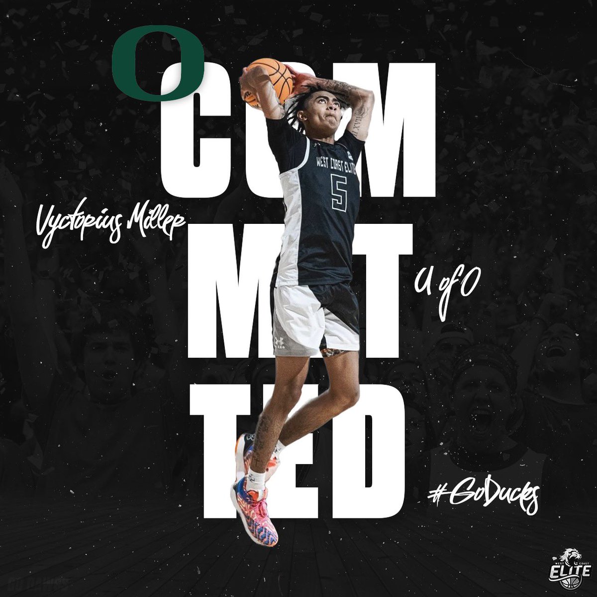 6’6” G Vyctorius Miller of AZ Compass Prep (2024) has committed to Oregon! 🔥🏀 #ALLIN <a href="/vyctorius5/">vyctorius</a>