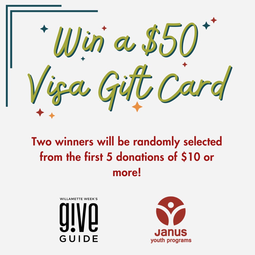 GIVEAWAY! Donate here to enter: giveguide.org/nonprofits/jan…

Thank you to all that have donated to our Give!Guide campaign so far! Every dollar makes a difference &amp; goes directly towards providing services for the over 5,000 individuals our programs support a year.
#giveguide #pdx