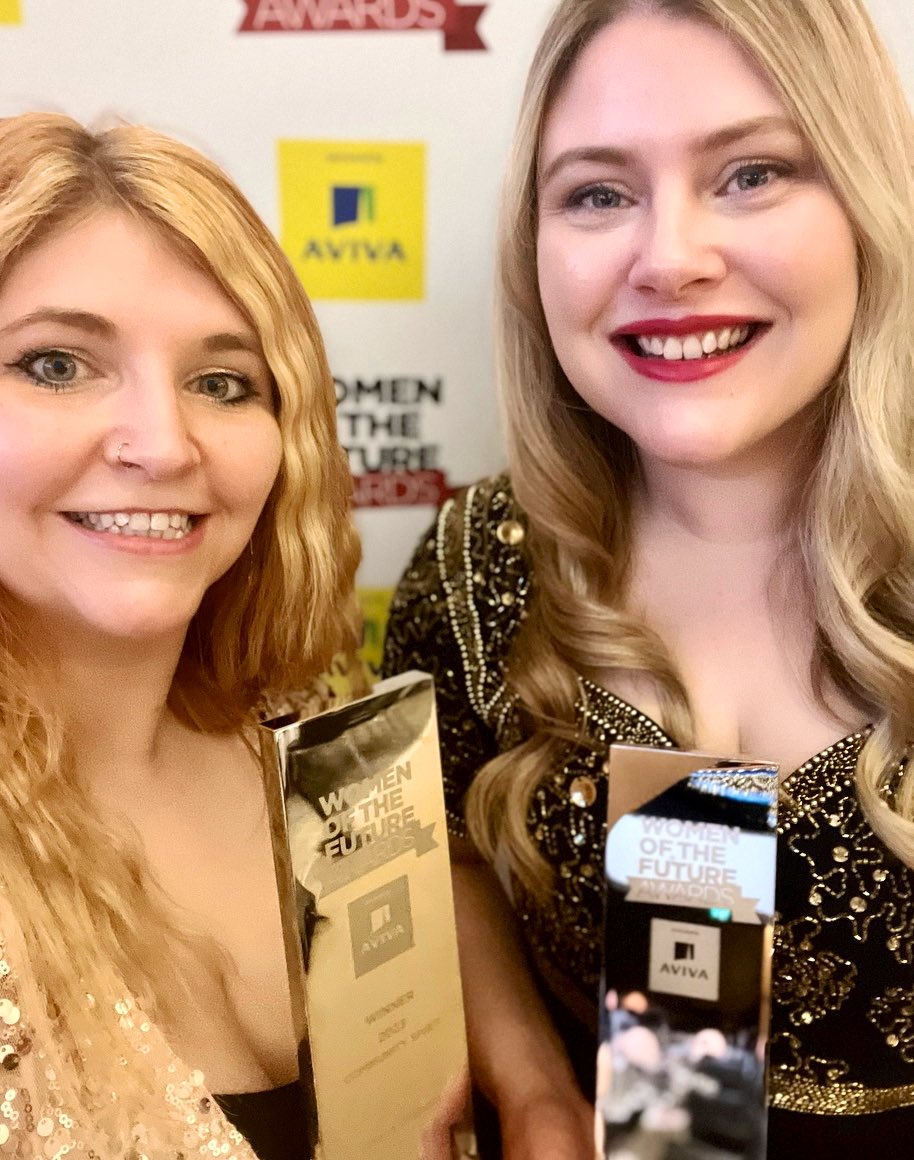WOMEN OF THE FUTURE 🏆🏆😁🤯

I am thrilled to have WON the @womenoffuture 2023 Award in the ESG category 😁

And my incredible friend @EmmaWebsdale won in the Community Spirit category! 

It means everything that our work for planet and people has been recognised 🌍🌊💪🏻 #WOF2023