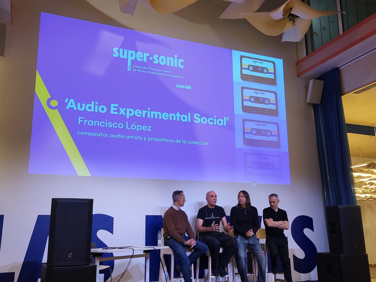 vlcilab's tweet photo. LAB | #Sonolab presenta "#SuperSonic: Colección Francisco López de #MúsicaExperimental y #AudioArte", una de las mayores colecciones del 🌎 en esta área. 
🟣 Divulgación, investigación y actividades didácticas en torno a la colección que refuerzan la #innovación. https://t.co/LkE660mAe7