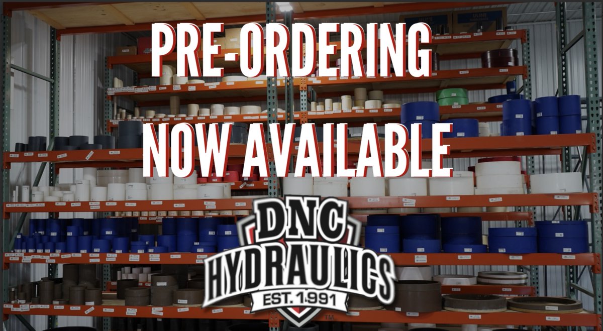 Pre-ordering is now HERE for our 58 in. seals!! We are one out of only THREE hydraulics facilities in the country to be able to produce in-house 58 in. or less seals, and billets 23 ½ in. or less with on-time delivery availability. Pre-order yours now: dnchydraulics.com