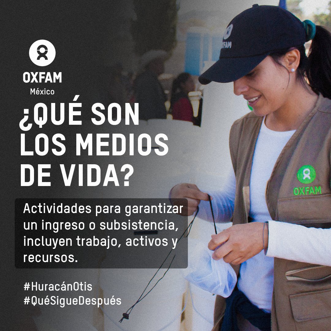 oxfammexico's tweet photo. En Oxfam México somos especialistas en la recuperación de medios de vida tras una emergencia humanitaria. Tras el #huracán Grace, acudimos a #Puebla y #Veracruz para ayudar a las comunidades afectadas a recuperar sus medios de vida. Te explicamos en qué consiste 🧵👇 https://t.co/KRjWSPfayS