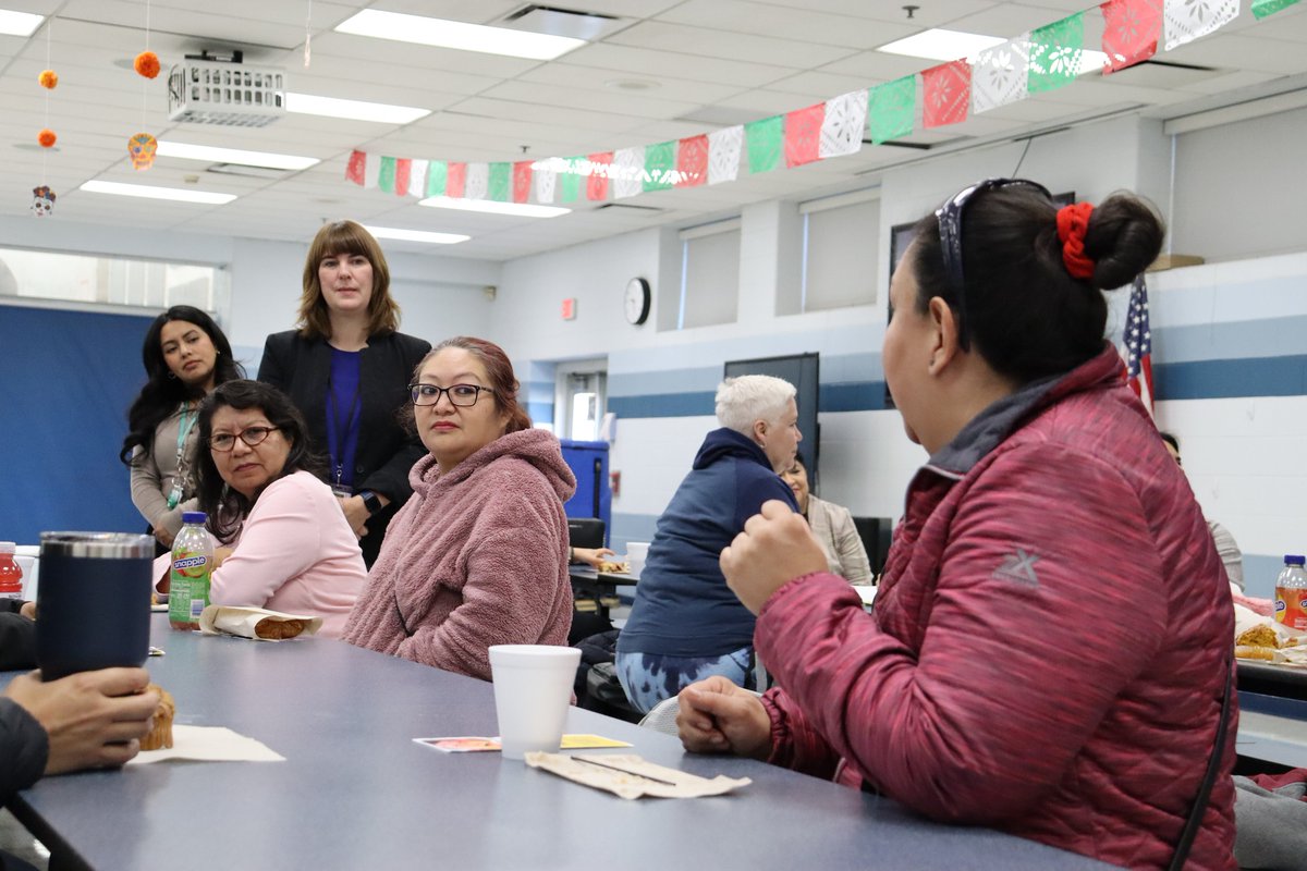 Attendees had the opportunity to talk about their experiences with their child's education and talk about how to shape the future of student learning.
