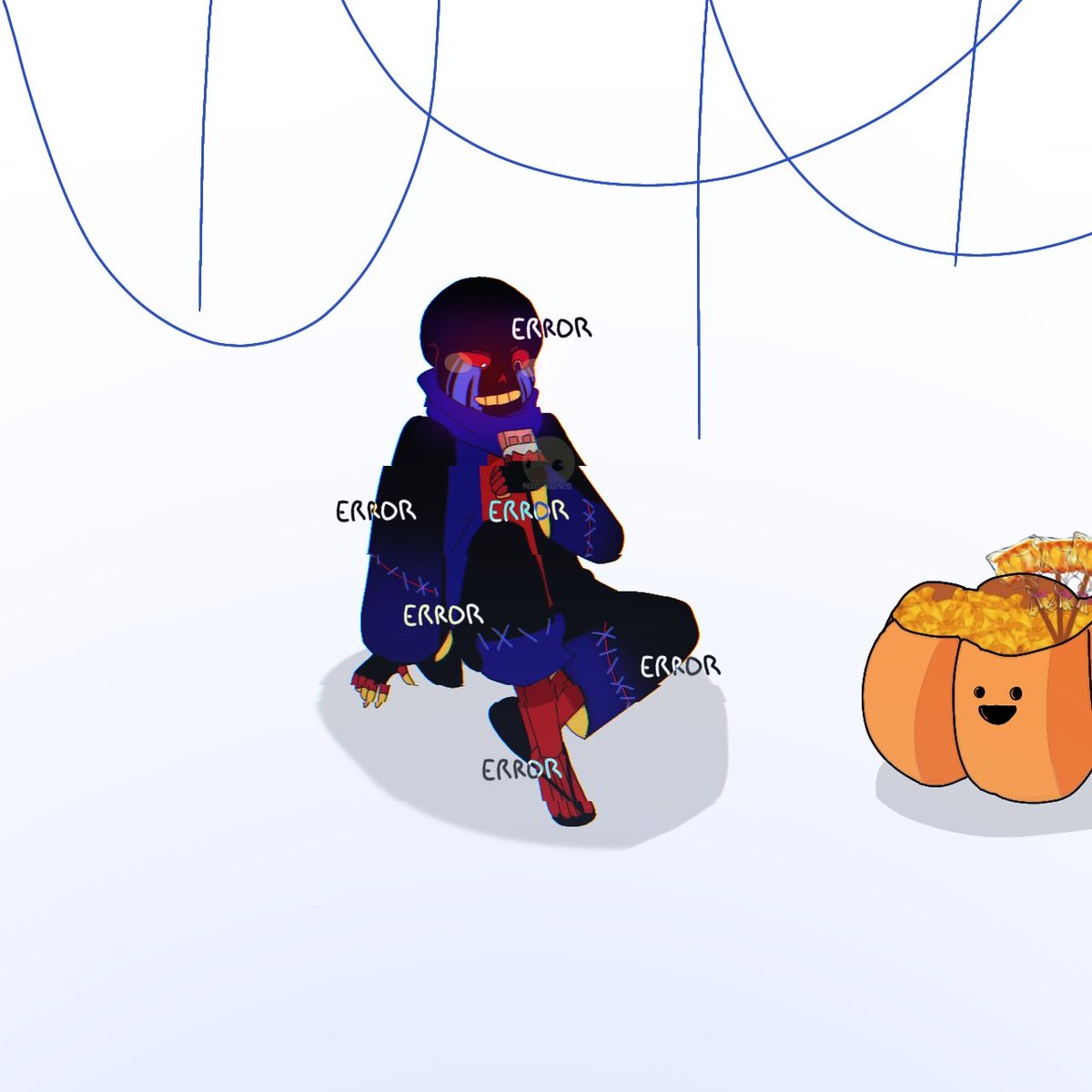 Stoopynn's tweet photo. After Halloween
DAY 1
#errorsans #Errorvember2023 #Errorvember #Fanart #Halloween https://t.co/YolOY9ncb0