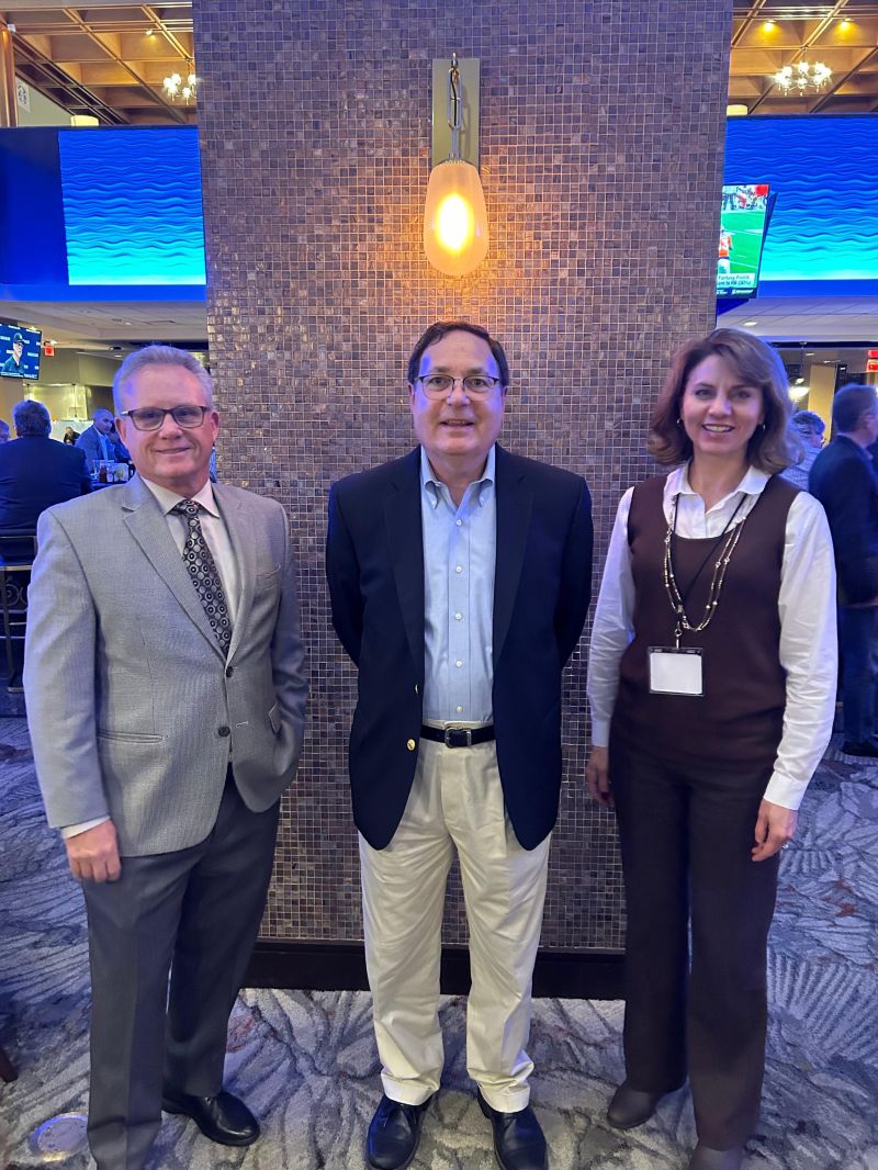 Synensys CMO Daniel Wyman, MD, MPH, FAsMA &amp; Program Manager Alana Keller, PMP, enjoyed their time with JP Systems Executive VP Galen Mulrooney while attending the AMIA Annual Symposium 2023 in New Orleans for Transforming Healthcare and Biomedicine for a Sustainable Future.