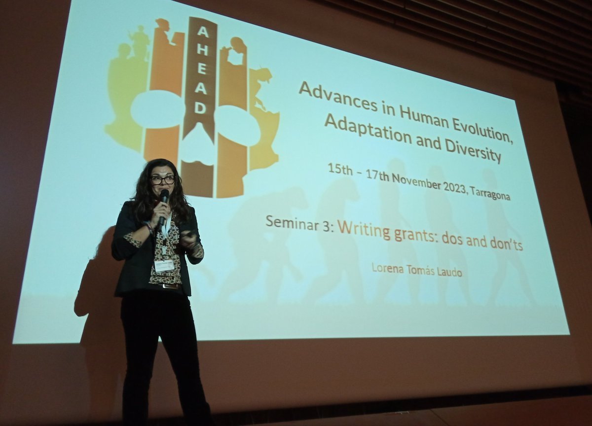 AHEADmeeting_'s tweet photo. For our third seminar of the day, Dr Lorena Tomás Laudo shares DOs and DONTs when writing #grants! 👏👏

#AHEAD23 #writing https://t.co/zlvWB3AShU