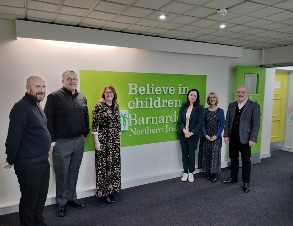 Siobhán O'Neill (she/her) (@profsiobhanon) on Twitter photo Always a pleasure to meet <a href="/BarnardosNI/">Barnardo's NI</a> and learn about their life changing work.
Today's discussion focused on their counselling framework, data and outcomes and the future of therapeutic interventions in NI's Primary Schools. 💛 Always a pleasure to meet <a href="/BarnardosNI/">Barnardo's NI</a> and learn about their life changing work.
Today's discussion focused on their counselling framework, data and outcomes and the future of therapeutic interventions in NI's Primary Schools. 💛