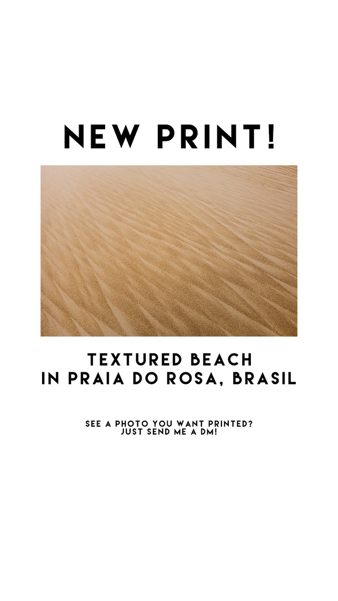 Anti_One_IRE's tweet image. NEW PRINT!

some beautiful textured sand. taken in Santa Catarina, Brasil. 

callmeferdia.com/prints/sand-pa…

#sand #abstractprint #photoprint #brasil #brazil #santacatarina #print #printondemand