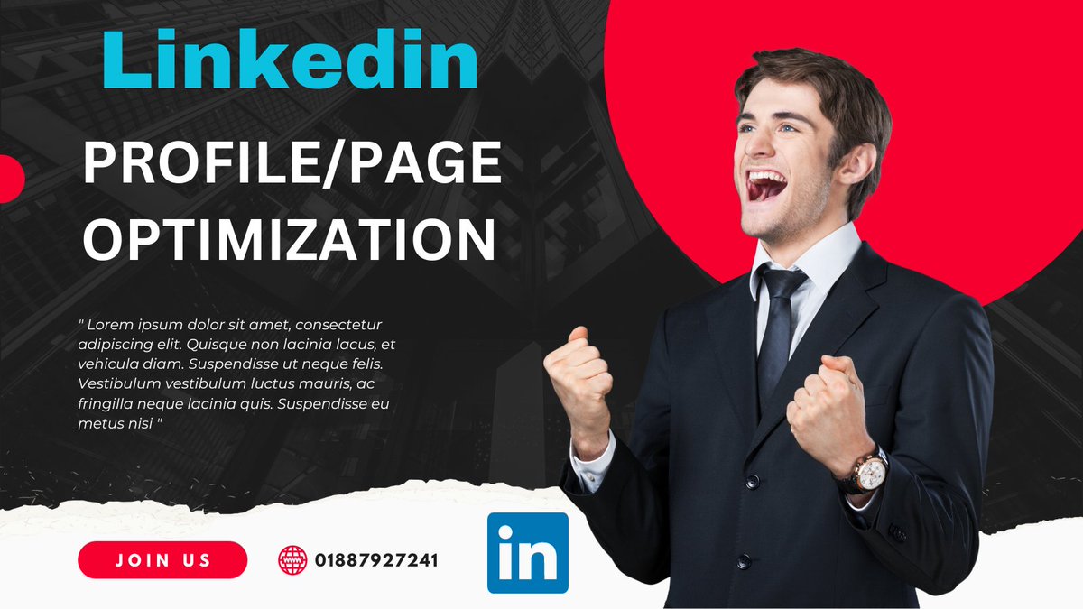 I will write, upgrade, optimize and revamp your linkedin profile and business page
#linkedin #linkedinmarketing #fage #foodporn #digital #markting #optimization #food #manager