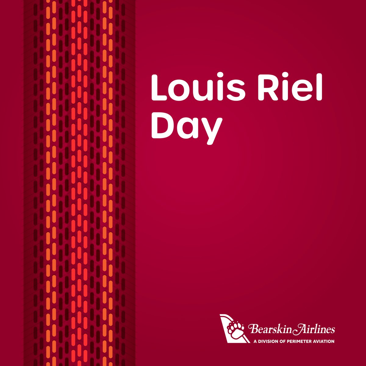 🍁On this Louis Riel Day, we remember the impact of a visionary leader. Bearskin Airlines joins Ontario in honouring this significant day, acknowledging the struggles faced by the Métis people, and celebrating their contributions to our nation.
#LouisRielDay #MétisRights