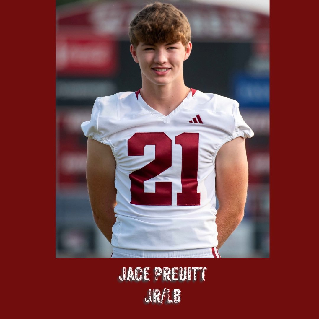 ahsaaradio's tweet photo. AHSAA Football Spotlight presented by Larry Puckett Chevrolet
JACE PREUITT, HARTSELLE: Returned an interception 58 yards for the go-ahead touchdown and Cole Miles sealed a 28-18 Class 6A playoff victory over Center Point with eight tackles on defense – including three for a loss. https://t.co/Z2joDypR8c