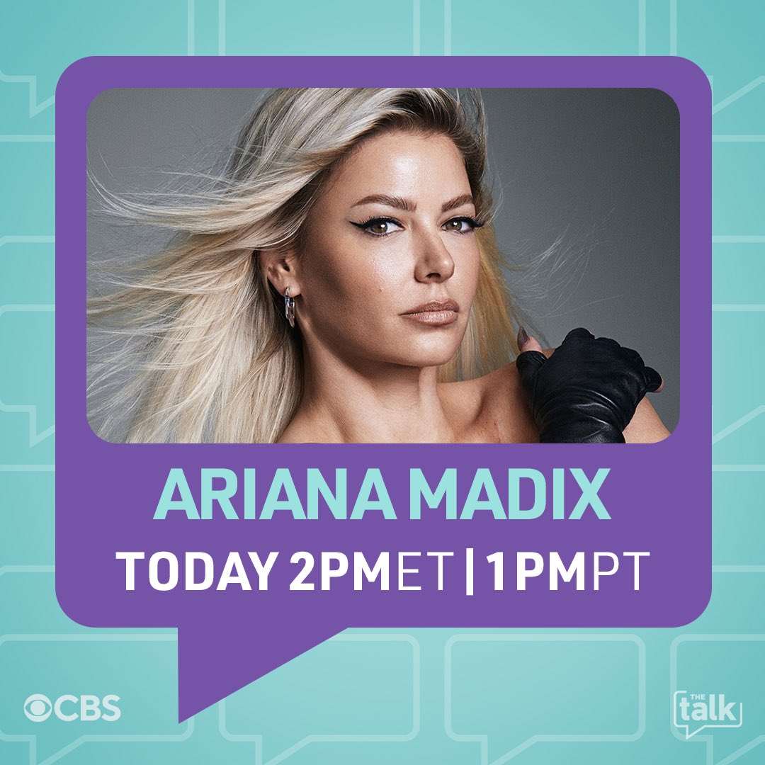 Ariana Madix will also be with us today! 🤩