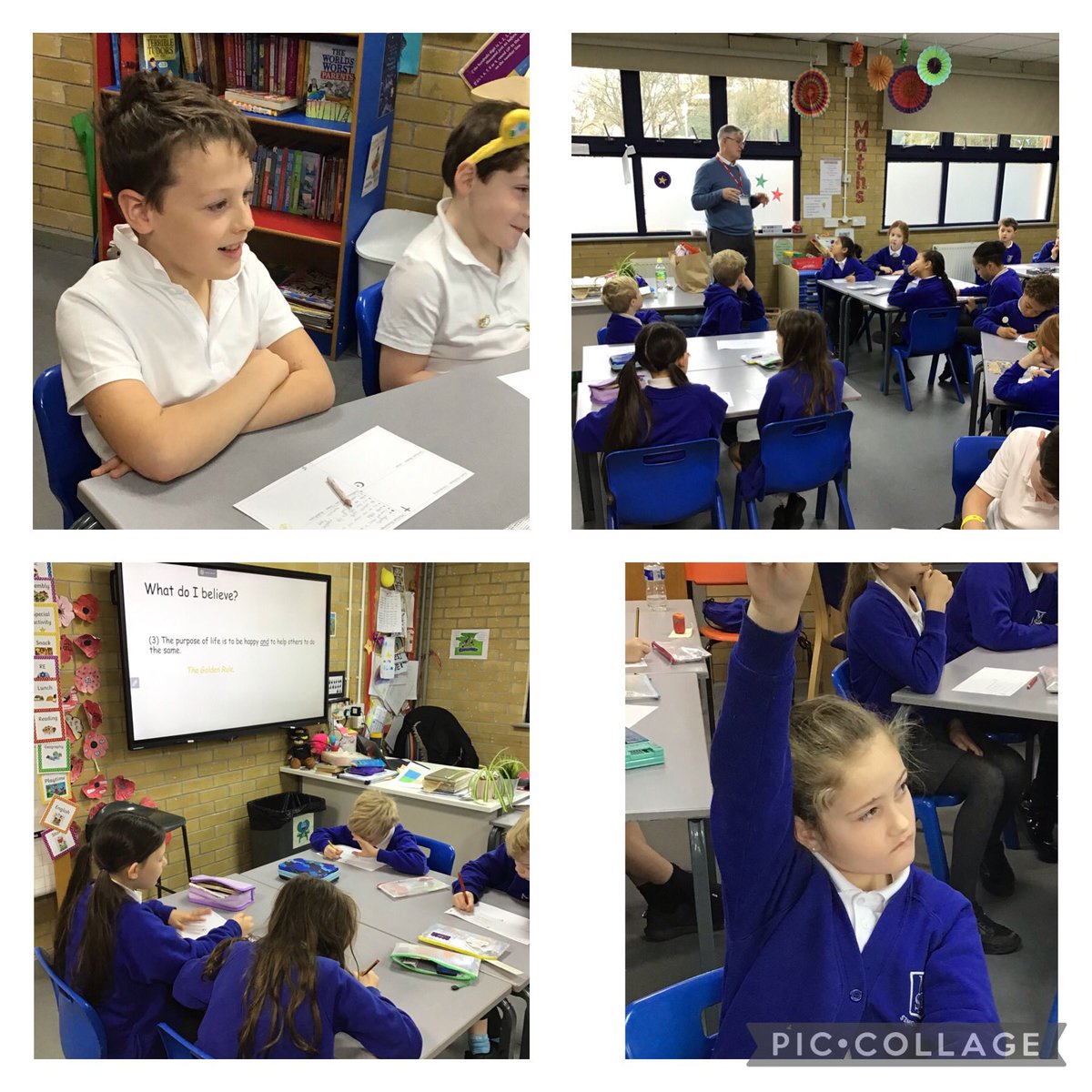 st_michaels_ham's tweet photo. Years 4 and 6 had a really interesting time hearing about different religions from our visitors this morning! They listened brilliantly, asked lots of questions and enjoyed a calming meditation! ๐ง๐ฝโโ๏ธ
#SMITHRE #SMITHInterFaithWeek #SMITHSMSC https://t.co/OJH2o1ZtaK