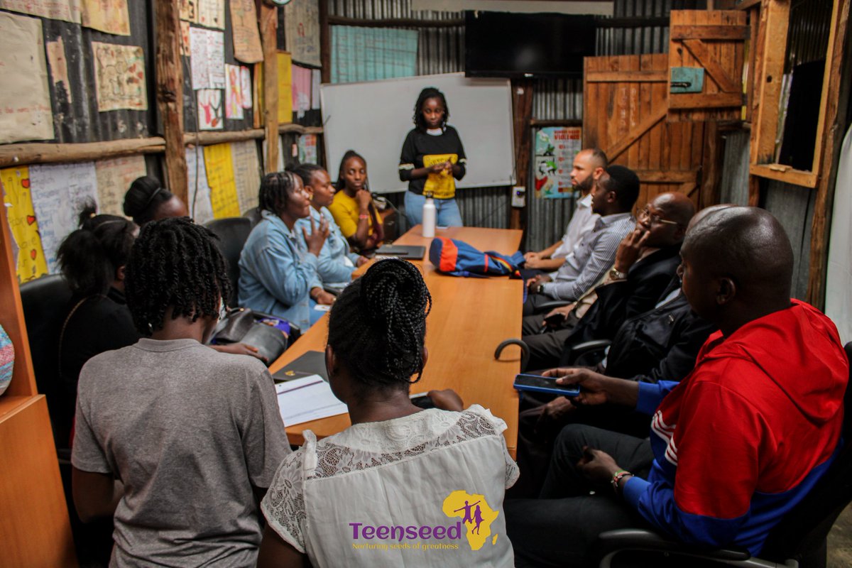 It was a delight to host the @ymcakenya1 @KenyaYwca Nairobi teams today, sharing insights into our initiatives for adolescent girls and young women in informal settlements. They generously donated household items for our temporary GBV rescue shelters. #EndSGBV #SeedsofGreatness