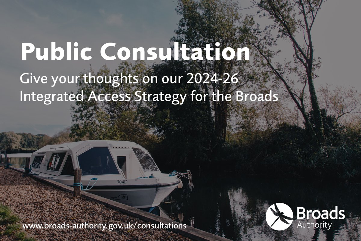 Passionate about Broads access? We're currently consulting on our 2024-26 Integrated Access Strategy. The document is focused on strategic aims to provide a wide range of access benefits to all Broads users across land and water. Closes 4 December. 👉broads-authority.gov.uk/about-us/how-w…