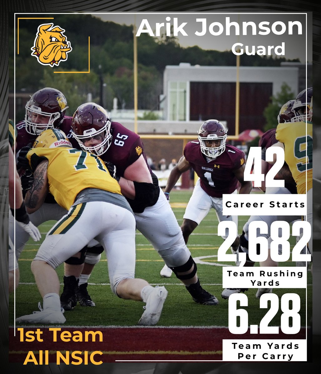 Congrats to Offensive Lineman, <a href="/arknado/">Arik Johnson</a> on his 2023 First Team All NSIC Selection! #EarnIt