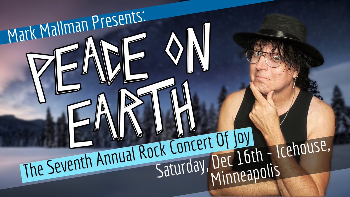 Announcing: 7th annual Peace On Earth show - Dec 16 at @icehousempls in Minneapolis link.dice.fm/rb7402b4d54c