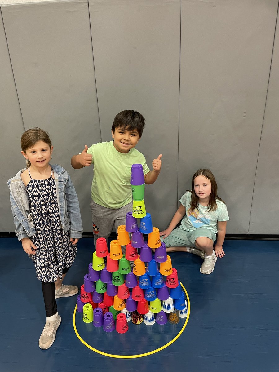 BoPhillips10's tweet photo. Playing “Minecraft” from @BarbaraBorden9 great group activity to work on cupstacking, creativity and collaboration. #physed #cupstacking #speedstacks #2023stackup #D59PE @SpeedStacksInc @D59SaltCreek https://t.co/2jFJZpWhn3