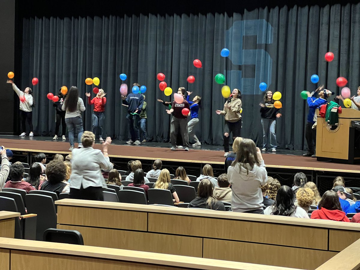 It’s the classic ⁦<a href="/J_Renaissance/">Jostens Renaissance</a>⁩ Academic Rally, tons of fun but celebrating student achievement of all kinds. Having at blast at ⁦<a href="/StateCollegeHS/">State College HS</a>⁩ this morning. Sharing = caring. ⁦<a href="/J_Renaissance/">Jostens Renaissance</a>⁩, ⁦<a href="/NorthAtlanticJR/">North Atlantic Jostens Renaissance Region</a>⁩