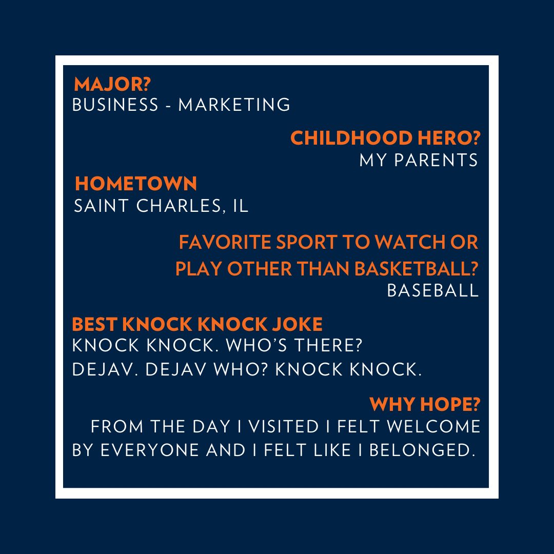 Introducing… 

#14 Emma Yakey 
Freshman 
Super kind, secretly funny &amp; all in for basketball 🏀

#GoHope | #WE | #HopeWBBNumberDay