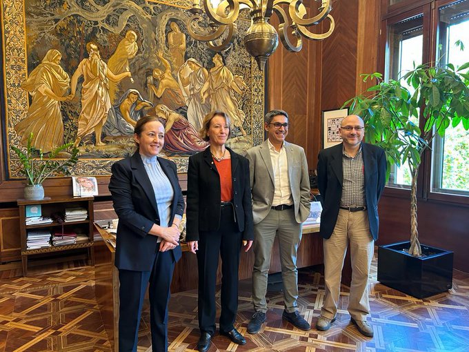 Today, Maria Leptin, President of the European Research Council (<a href="/ERC_Research/">European Research Council (ERC)</a>), visited us at the Spanish National Research Council (<a href="/CSIC/">CSIC</a>), in Madrid, to talk about the ERC Grants, which are instrumental in boosting our organization’s basic research.