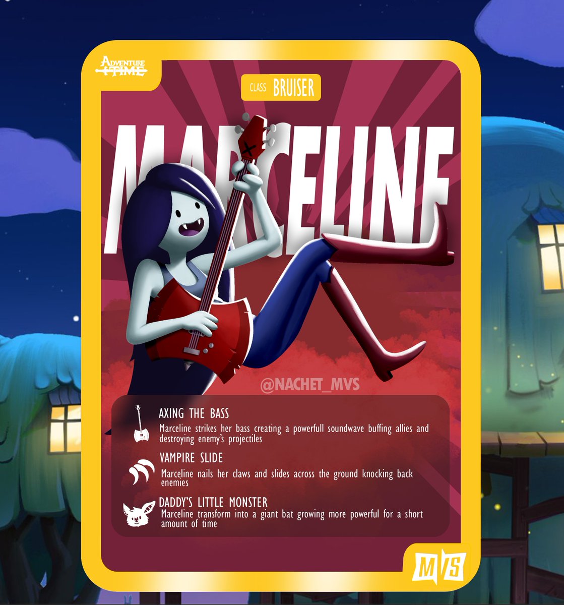 New Marceline #MultiVersus concept!
She has always been one of my favs I really hope she gets added soon to the game! 
I think her deault outfit should be her grey shirt
I hope you all like it!
#adventuretime #CartoonNetwork #marcelinethevampirequeen #marceline #RiseofMultiversus
