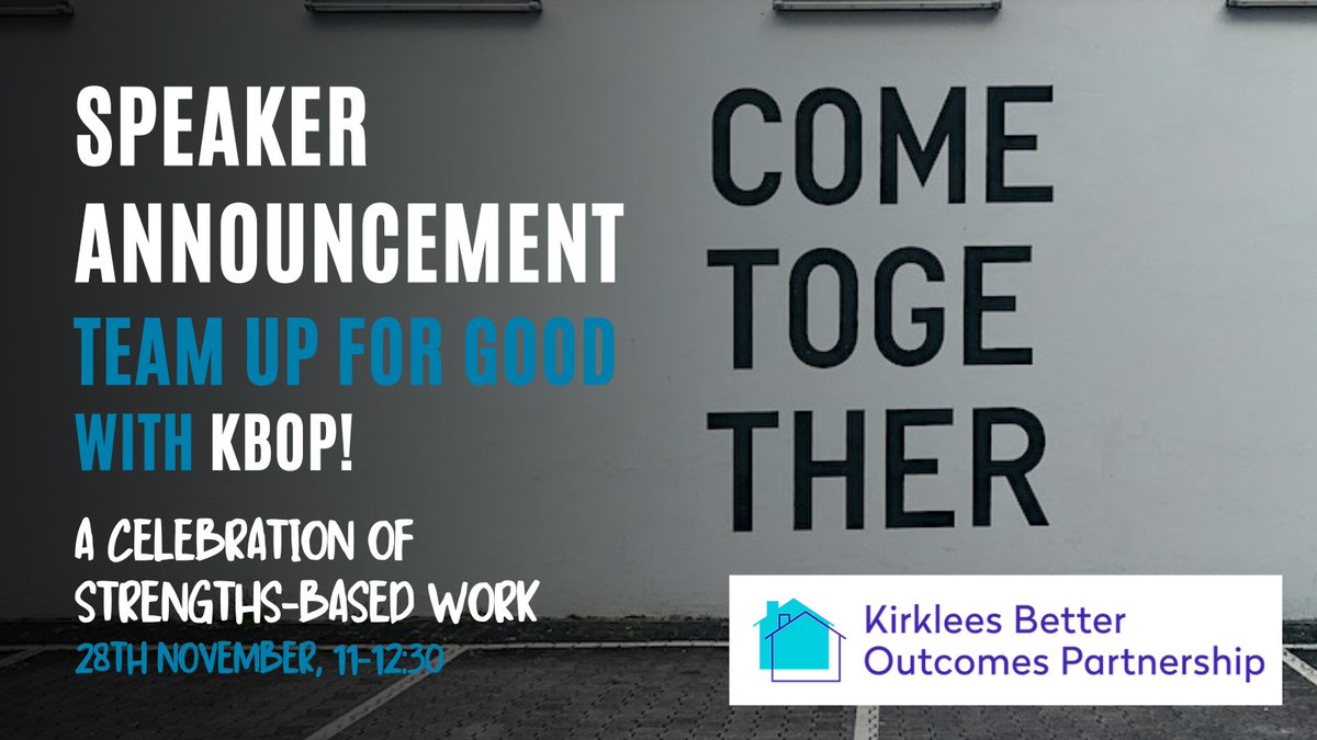 New System Alliance (@newsystemally) on Twitter photo 📢Second speaker announcement!📢
We will be joined by <a href="/KBOP_Kirklees/">Kirklees Better Outcomes Partnership</a> for our Team Up for Good event. We can't wait to hear what they have to say about the work they do to empower and enable people at risk of homelessness.
Get your free ticket here: eventbrite.co.uk/e/team-up-for-… 📢Second speaker announcement!📢
We will be joined by <a href="/KBOP_Kirklees/">Kirklees Better Outcomes Partnership</a> for our Team Up for Good event. We can't wait to hear what they have to say about the work they do to empower and enable people at risk of homelessness.
Get your free ticket here: eventbrite.co.uk/e/team-up-for-…