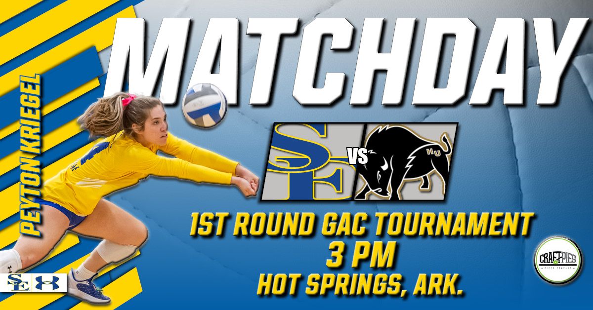 It's Tourney Time! 🏐🌩️

🆚 Harding
📍 Hot Springs, Ark.
⌚ 3 PM
📺 tinyurl.com/449wx6tb
📊 tinyurl.com/4rh75rrr

#GoSoutheastern | #StormChaSE