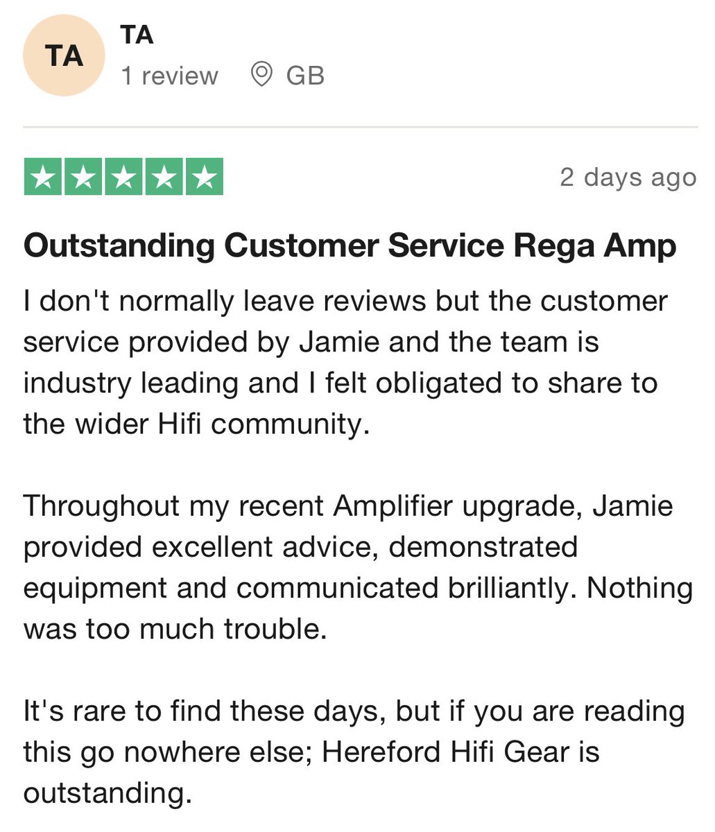 HiFiGear's tweet photo. It’s always great to receive genuine feedback from happy customers… here’s a review from a new owner of the fabulous @RegaResearch Elex Mk4 Amplifier! https://t.co/sDz3oCyyjs
