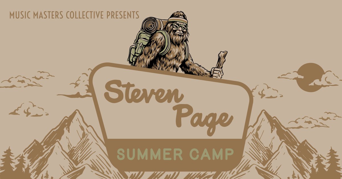 Steven Page Summer Camp July 2-5, 2024 - tickets on sale now at stevenpagesummercamp.com