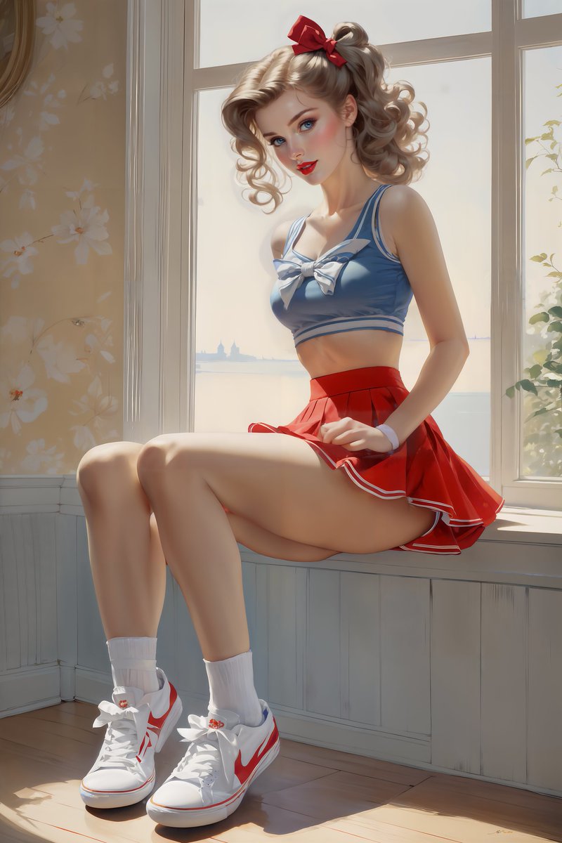 thedailypinup's tweet photo. Cheers 🎀
-
-
-
Follow The Daily Pinup on Facebook and Instagram for more content!
#thedailypinup #dailypinup #ai #aiart #aiartwork #aiworks #pinup #pinupgirl #retro #retropinup #beautifulwoman #sexywomen #stablediffusion #midjourney #gorgeouswomen #aisexyart #cheerleader https://t.co/U1olCOmZXn