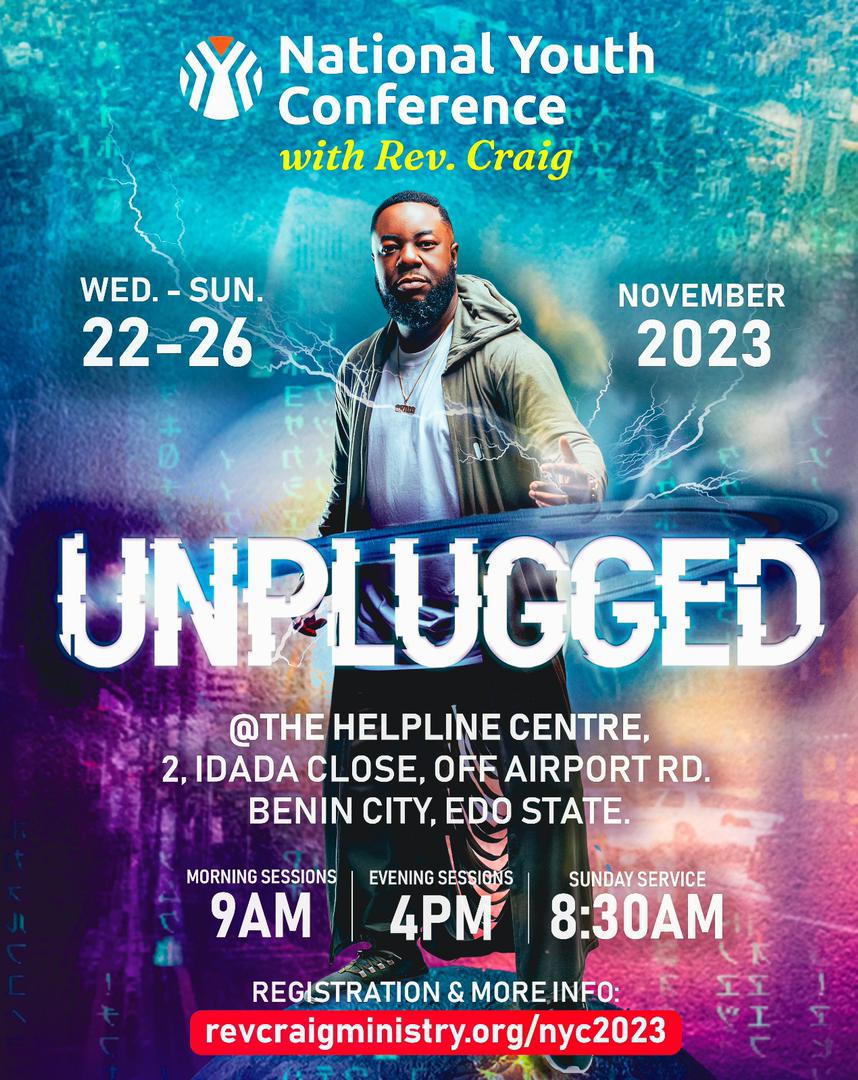 SpiricocoNg's tweet photo. 2 key Christain Events You Shouldn't Miss-

1. 

LAUTECH
Wisemen Pray Int’l will be on your campus this Saturday to ignite fire in your bones. 

Apart from spiritual empowerment, they are bringing seasoned financial/investment advisers & Beyond School sessions to help you prepare for life after school. 

Moreso, they will be giving out food items for the first 500.

Rush to register now - https://t.co/eGIKdsVr5s and share with all male gender you know in Ogbomoso. 

2.

National Youth Conference with @revcraigmin is a gathering of youths, ready to cause the change that this nation craves.

Get set to be UNPLUGGED from the systems and thought patterns of this world.

22nd - 26th Nov. 2023

#NYCwithrevcraig #unplugged #benincity #thecityistaken
