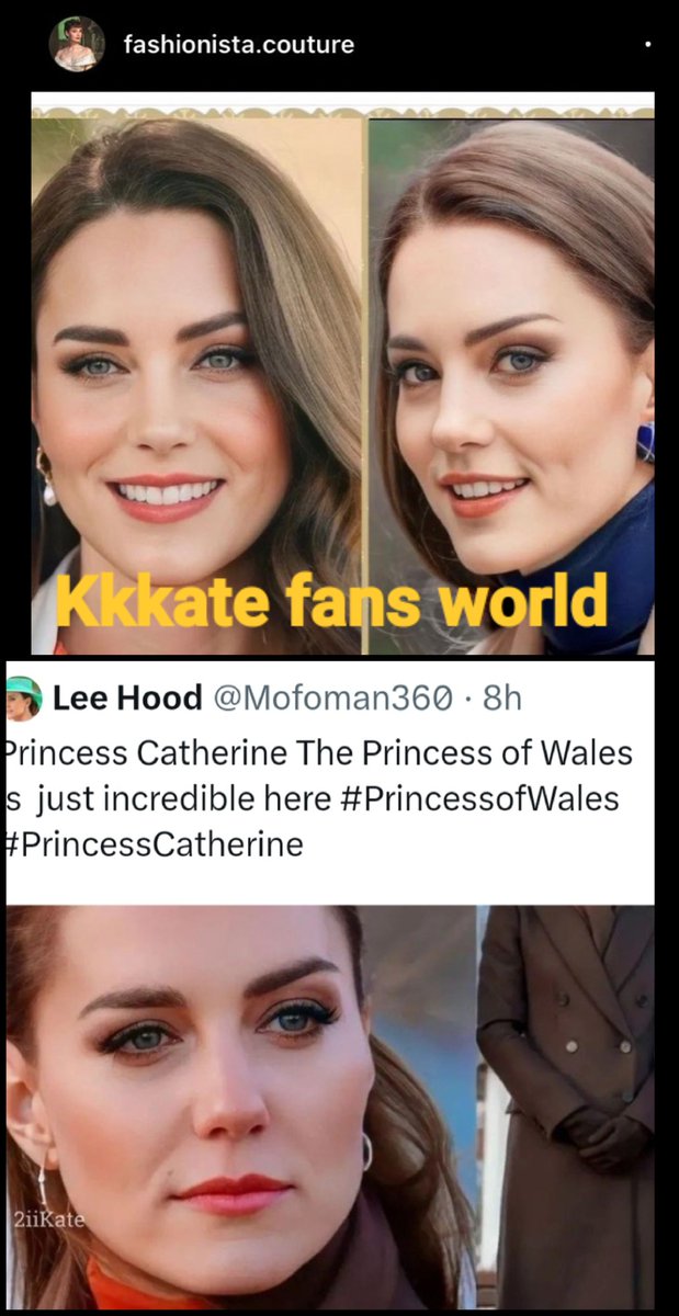 NSome1ne's tweet photo. #Meghanmarkle #PrinceHarry
......
HOW Kkkate FANS SEE THE WORLDππΌ.
No wonder they love lies & conspiracies and gets angry at pple for showing the reality, telling the truth.
VS
THE REAL WORLD.ππΌ
#RoyalFamily
#KateMiddleton
#OldKate
#Kkkate
#DroopyDogFaceKate https://t.co/v3d0swJjYJ