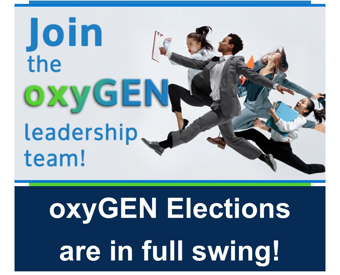 OxyGEN 2024 elections are underway. We’re looking for people who are: *passionate, driven+want to make a difference. *team players, eager to grow & learn. *ready to lead a local chapter. *independent & will work to make oxyGEN successful. Learn more: oxygen-erg.org/careers/